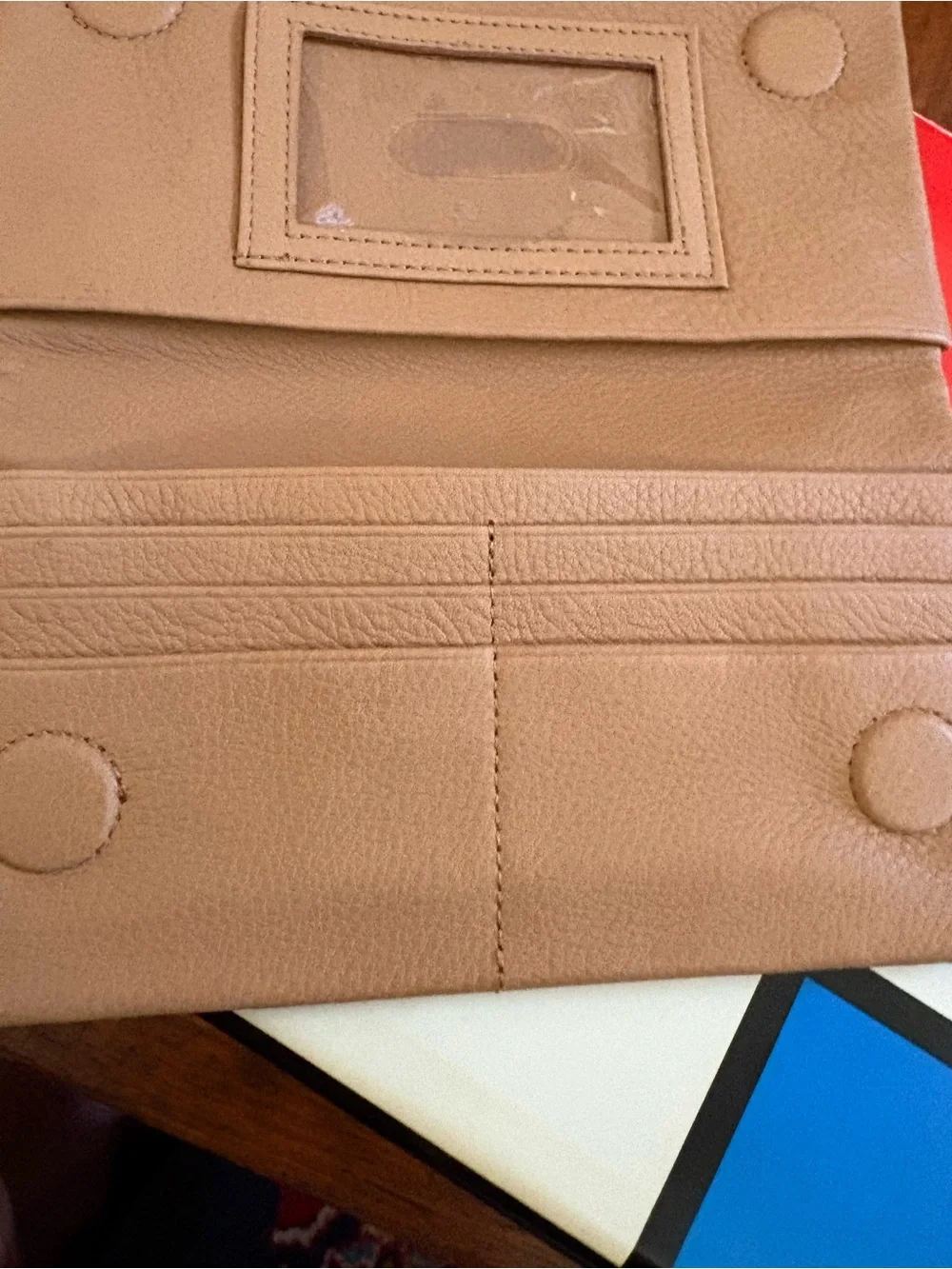 Hobo Leather Lumens Continental Wallet - Sandstorm Like New